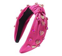 Diademas de San Valentín para mujer, Diadema del Día de San Valentín, Diadema de corazón ancho para mujer, Diademas elegantes para niñas, accesorio de maquillaje para fiestas navideñas