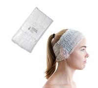 Diademas de Spa de Un Solo Uso, 100 Piezas, Banda Para El Pelo Facial no Tejida Suave, Elástico, Cuidado de la Piel, Maquillaje, Suministros de Sauna