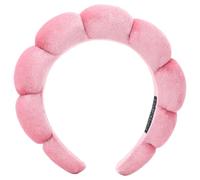 Diademas de spa para lavarse la cara o maquillaje, diademas de esponja para el cuidado de la piel, diadema de rizo hinchada para mujeres, accesorios para el cabello para niñas
