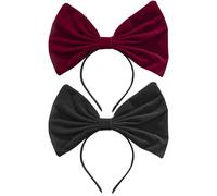 Diademas De Terciopelo De 2 Piezas, Diademas Con Lazo, Lindas Diademas Para Damas, Accesorios De Peinado, Accesorios De Vestir