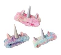Diademas de Unicornio Lentejuelas, 3 Piezas, Vellón Coral