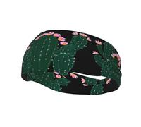 Diademas decorativas deportivas de moda con bordado YYHWHJDE de flores de cactus para hombres y mujeres
