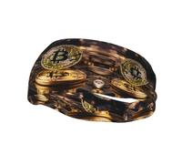 Diademas decorativas deportivas de moda con patrón de bitcoin YYHWHJDE para hombres y mujeres