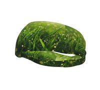 Diademas decorativas deportivas de moda FUUNTL Dew on the grass para hombres y mujeres