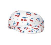 Diademas Deportivas Cherry Polka Dot para Mujer, Antideslizantes, para el Cabello, Que absorben el Sudor, elásticas y Suaves, Ideales para Correr y Viajar.