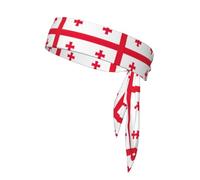 Diademas deportivas con estampado de bandera de Georgia para hombres y mujeres, bandana deportiva para yoga, gimnasio