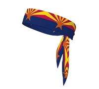 Diademas deportivas con estampado de bandera del estado de Arizona, para hombres y mujeres, bandana deportiva para yoga, gimnasio