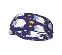 Diademas Deportivas con Estampado de ovejas Saltando Felices, Banda para el Cabello Informal para Hacer Ejercicio y Yoga