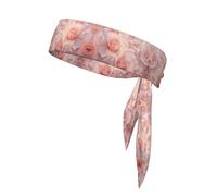 Diademas deportivas con estampado floral de rosas para la cabeza, bandanas para entrenamiento, bandas atléticas para correr, tenis