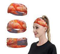 Diademas deportivas con flores para hombres y mujeres, bandas de sudor que absorben la humedad, bandas de sudor para correr, bandas elásticas para el sudor para tenis