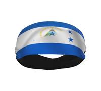 Diademas deportivas con la bandera de Half Nicaragua Half Honduras para hombres y mujeres, diadema de entrenamiento que absorbe la humedad, banda para el sudor para correr, ciclismo, fútbol, yoga