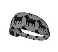 Diademas deportivas con silueta de cabra Boer para mujeres y hombres, bandas elásticas para el cabello, diademas antideslizantes de moda para yoga, fitness, running