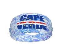 Diademas Deportivas con Texto de la Bandera de Cabo Verde para Hombre y Mujer, Banda de algodón Absorbente, Ideal para Yoga y Ciclismo.