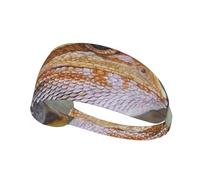 Diademas deportivas Dragon Lizard para mujer y hombre, elásticas, antideslizantes, ideales para yoga, fitness, running, color negro