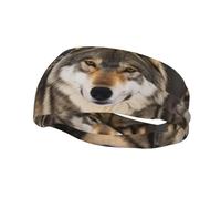 Diademas deportivas Pack of Wolves para hombres y mujeres, transpirables, con banda elástica ancha para el sudor, antideslizantes, ideales para la moda, lavarse la cara, entrenar, practicar yoga y par