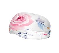 Diademas Deportivas Pink Floral1 para Mujer, Antideslizantes, para el Cabello, Que absorben el Sudor. Diademas elásticas y Suaves para Correr y Viajar. Accesorios de Moda para Mujeres y Hombres.