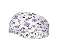 Diademas Deportivas Purple Floral1 para Mujer, Antideslizantes, para el Cabello, Que absorben el Sudor. Diademas elásticas y Suaves para Correr y Viajar. Accesorios de Moda para Mujeres y Hombres.