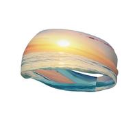 Diademas Deportivas Sunrise Beach para Mujer, Antideslizantes, para el Cabello, con absorción de Sudor, elásticas y Suaves, Ideales para Correr, Viajar y Usar como Accesorio de Moda.