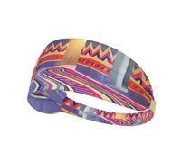 Diademas Deportivas Unisex The Psychedelic Corridor: Diademas Antideslizantes para Mujeres, Cintas para el Cabello para Correr, Yoga, Ciclismo y más.