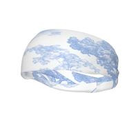 Diademas Deportivas Vintage Blue Tree para Mujer, Antideslizantes, para el Cabello, Que absorben el Sudor. Diademas elásticas y Suaves para Correr y Viajar. Accesorios de Moda para Mujer y Hombre.