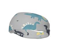 Diademas Dinosaur3 para Entrenamiento para Mujer, Cintas Deportivas Antideslizantes para el Cabello es y