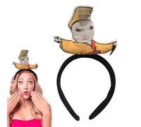 Diademas divertidas para mujeres, Diadema para el cuidado de la piel,Diademas de emperador de dibujos animados - Divertidas bandas para el cabello, reutilizables, diadema de spa hinchada, gorros para