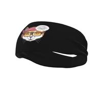 Diademas "El gato no entiende" para hombre y mujer, antideslizantes, absorbentes, deportivas, para gimnasio, baloncesto, yoga.