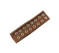 Diademas elásticas anchas clásicas punk con ojales, suaves y elásticas, para jóvenes, mujeres y hombres, unisex
