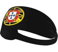 Diademas elásticas con el Escudo de Armas de Portugal para Mujer y Hombre, Diadema Ancha Antideslizante para Yoga, Diadema Deportiva para Correr, Tenis, Gimnasio y Fitness, Absorbe la Humedad.
