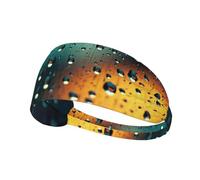Diademas elásticas con estampado de gotas de lluvia en el cielo, diademas suaves y transpirables para yoga, correr y fitness