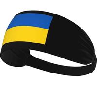 Diademas elásticas con la Bandera de Ucrania para Mujeres y Hombres, Diadema Ancha Antideslizante para Yoga, Diadema Deportiva para Correr, Tenis, Gimnasio y Fitness, Absorbe la Humedad.