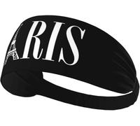 Diademas elásticas con la Torre Eiffel de París, Francia, para Mujer y Hombre, Diadema Ancha Antideslizante para Yoga, Diadema Deportiva para Correr, Tenis, Gimnasio y Fitness, Absorbe la Humedad.
