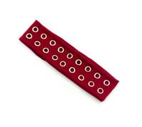 Diademas elásticas de estilo hiphop metálico con detalle de ojales para mujeres y hombres, para baile callejero, uso diario, diademas anchas