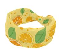 Diademas elásticas para mujer, banda ancha para el pelo, diseño de limón, antideslizante, para yoga, entrenamiento, gimnasio, correr, fitness, deporte