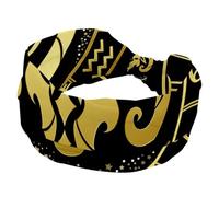 Diademas elásticas para mujer, con constelación de Aries, signo del zodiaco, antideslizantes, anchas, turbante, para entrenamiento, yoga, deportes, correr