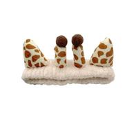 Diademas elásticas para mujer para maquillaje y lavado de cara de jirafa de felpa para niñas