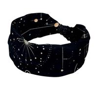 Diademas elásticas para mujer, turbante deportivo, constelación de Géminis, suave, anudada, para yoga, entrenamiento diario