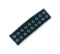 Diademas elásticas punk con ojales huecos, banda elástica ancha para adultos, adolescentes, festivales de música y ropa de calle, accesorios para el cabello