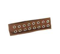 Diademas elásticas punk con ojales huecos, banda elástica ancha para adultos, adolescentes, festivales de música y calle, diadema con ojales ahuecados