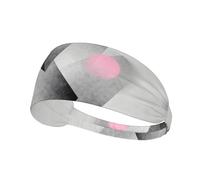 Diademas elásticas y suaves transpirables para yoga, correr y fitness con estampado rosa grisáceo