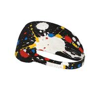 Diademas elásticas y suaves y transpirables con estampado de explosión de estrellas para yoga, correr y fitness