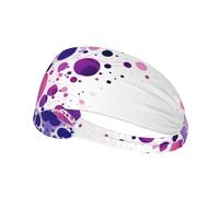 Diademas elásticas y suaves y transpirables con parches multicolores para yoga, correr y fitness