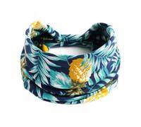 Diademas estampadas for mujer, anchas, de algodón, elásticas y anudadas, accesorios antideslizantes for el cabello for hacer ejercicio(Color-56)