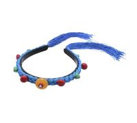 Diademas étnicas para festivales con pelucas de simulación, decoraciones llamativas, diademas para mujeres para carnavales y fiestas