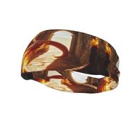 Diademas Fire and Flames para mujeres y hombres, patrones personalizados únicos, diadema ancha antideslizante para correr, gimnasio, yoga y más, accesorios elegantes para el cabello
