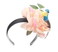 Diademas florales para el pelo con diseño de pájaro, para fiestas de cumpleaños infantiles, fiestas de cumpleaños florales para pedlar y adolescentes, diadema divertida