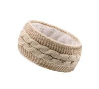 Diademas for el cabello, accesorios for mujer, diademas de punto for invierno y otoño, cálidas, deportivas, con orejeras(Beige)