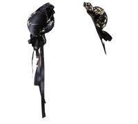 Diademas for el cabello de mujer, pinzas for el cabello Vintage, 2 uds., accesorios for el cabello Cheongsam de estilo chino, horquillas redondas for moño for fiesta(Black)