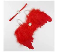 Diademas Golden Silver Angel Alas de plumas con hojas Diadema Niñas Regalos de cumpleaños Fotografías accesorios recién nacidos Diadema Mujer(57)