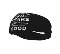 Diademas Happy 90th Birthday Banda para el sudor para mujeres, hombres, bandas de yoga para deportes y fitness